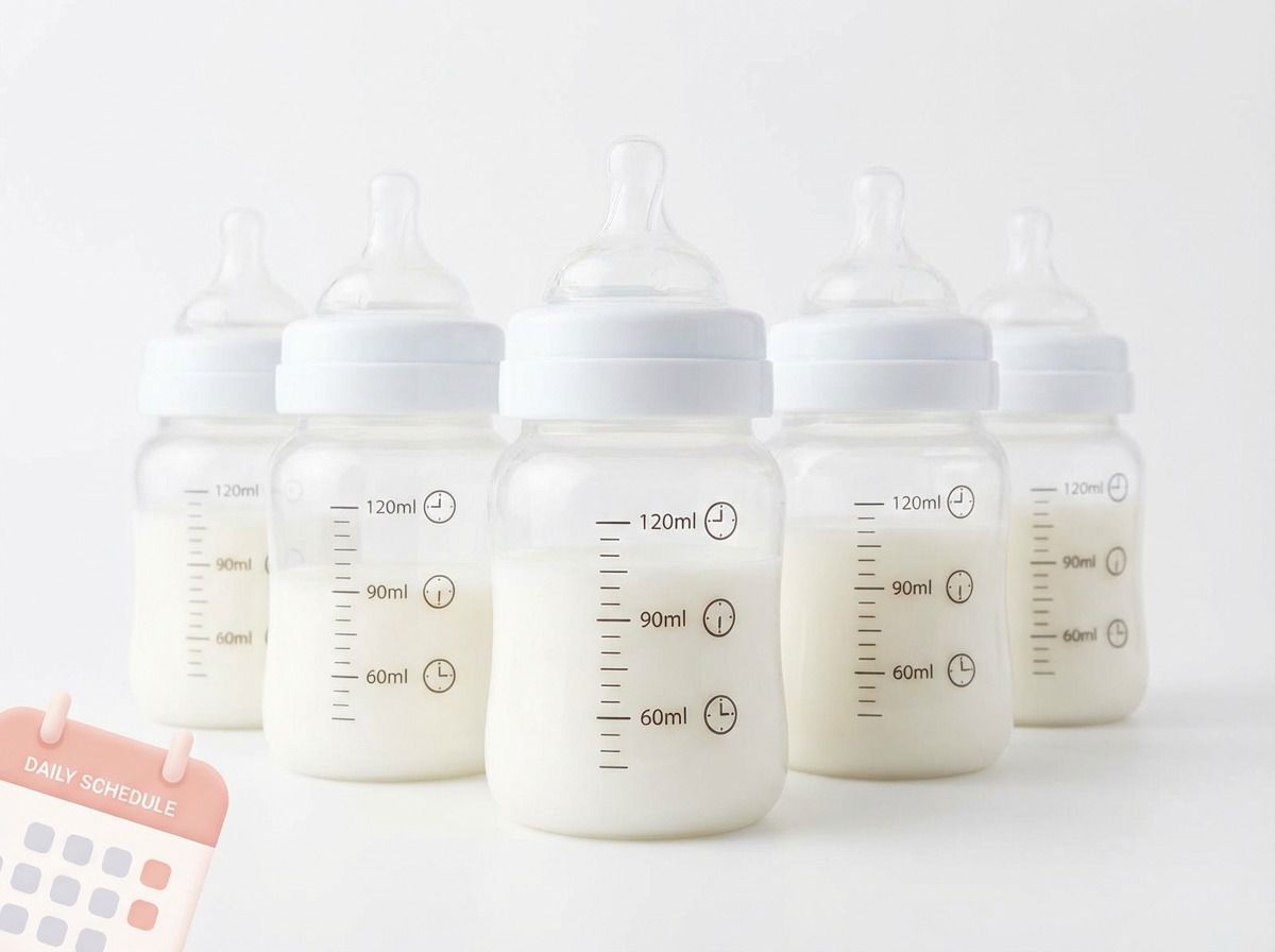 Wie oft trinkt ein Baby mit 3 Monaten? 5 bis 8 Mal am Tag