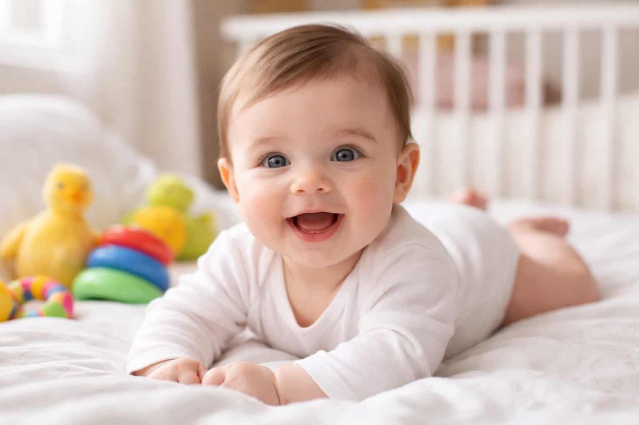 Tagesablauf Baby 6 Monate: Beispieltag von 7 bis 19:30 Uhr