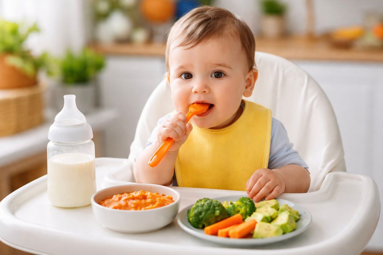 Trinkt mein Baby weniger Milch beim Beikoststart?