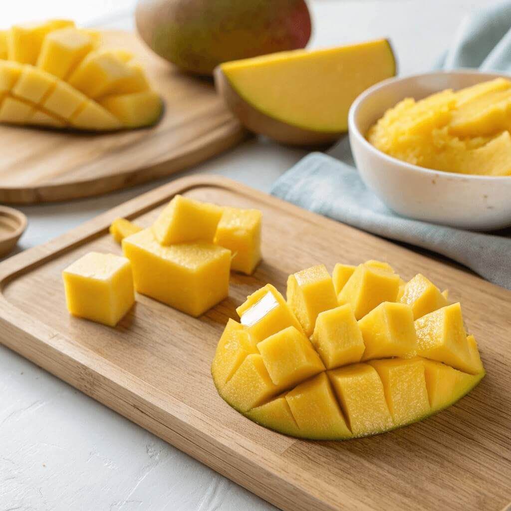 Mango für Babys - Beikost und BLW Zubereitung